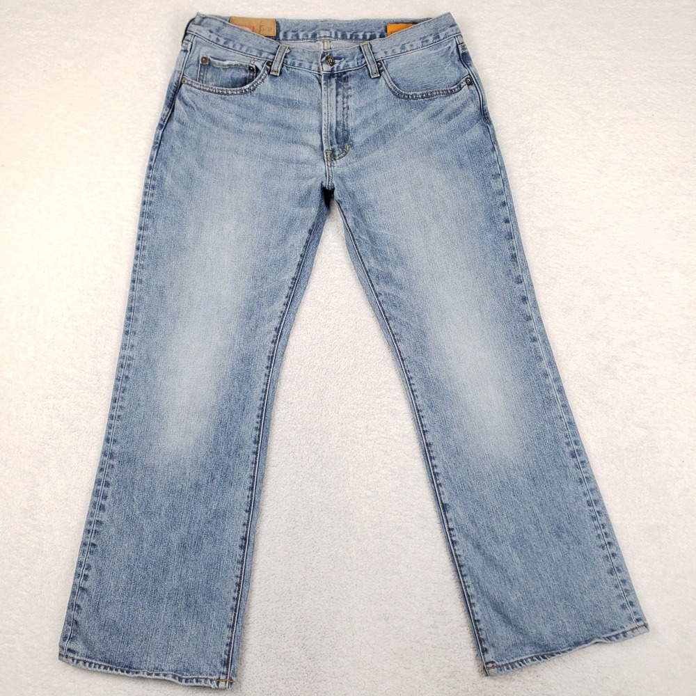 Gap Jeans 1969 Low Rise Boot Fit Mens Blue Denim Size 35x30 Vintage Y2K